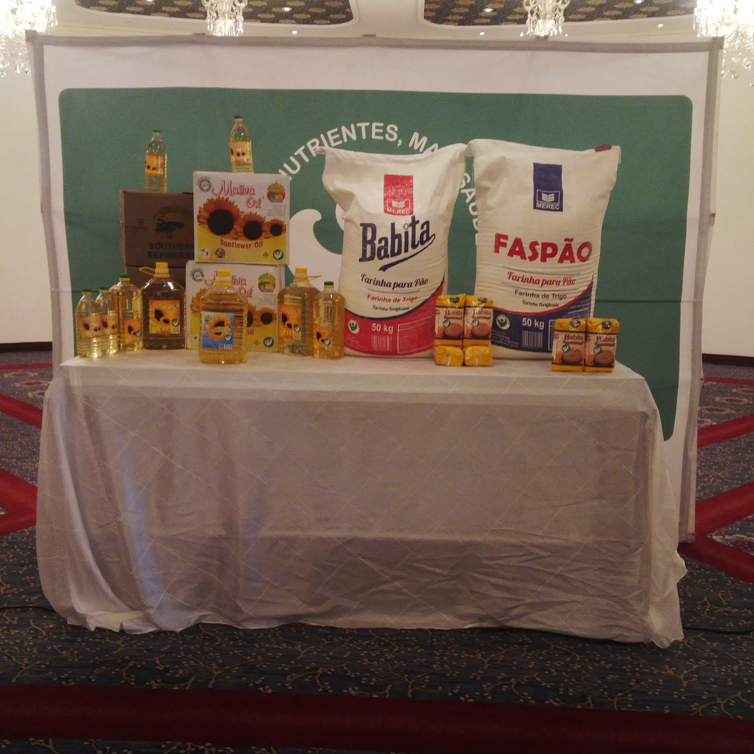 a table displaying fortified foods