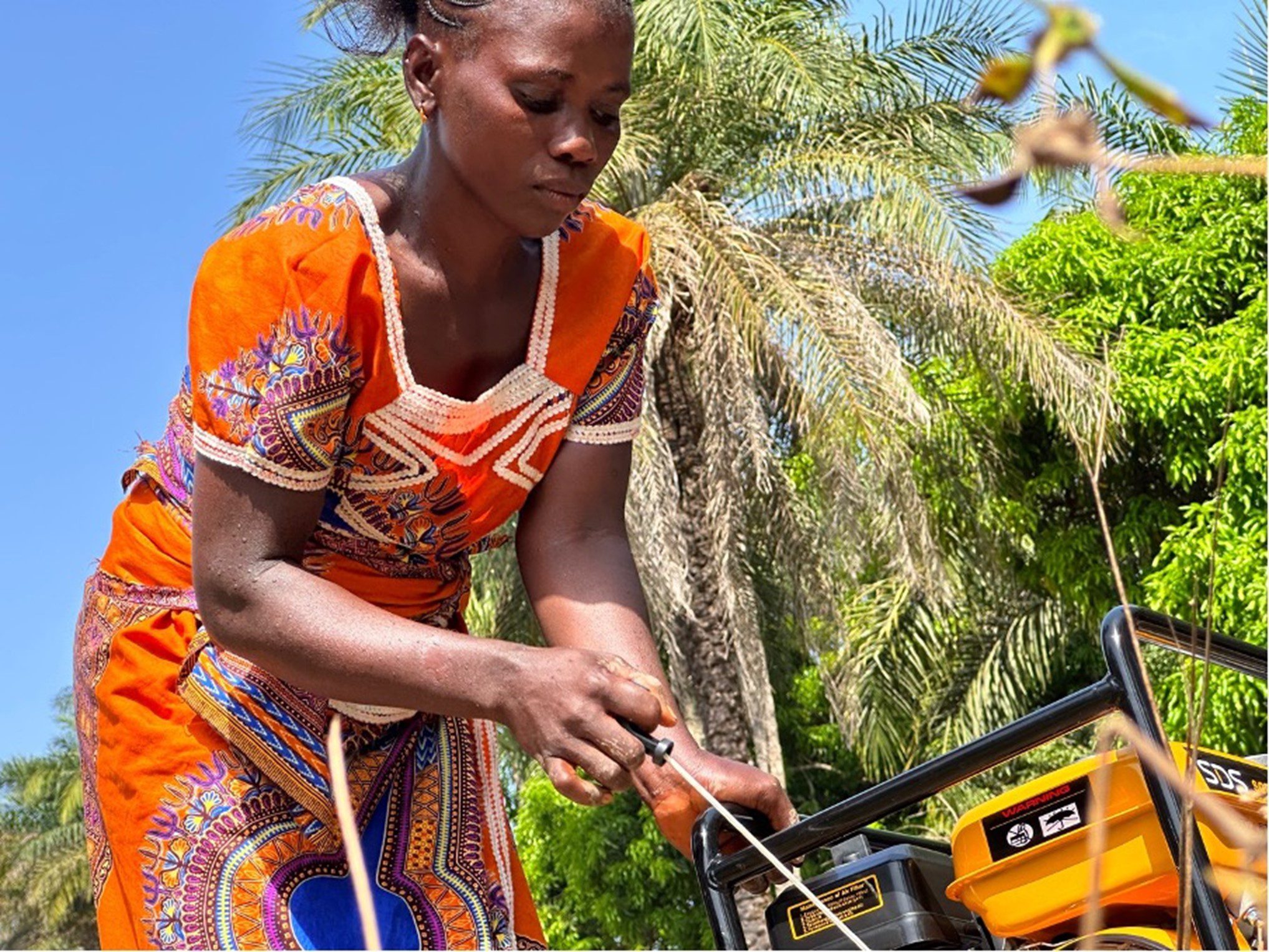 Sierra Leone woman farmer.
