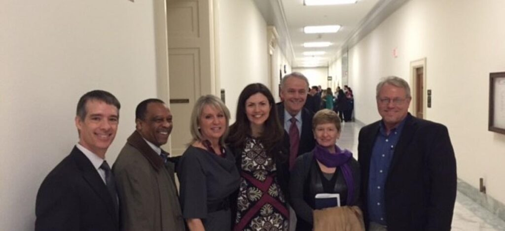 Helen Keller staff on Capitol Hill
