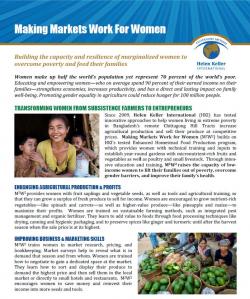 Learn More About Our Making Markets Work for Women program in Bangladesh